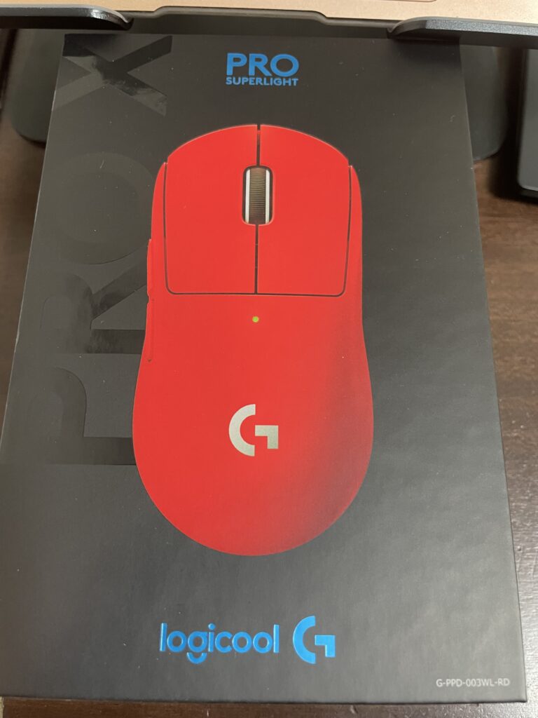 Logicool G PRO X SUPERLIGHT ワイヤレス ゲーミングマウス G-PPD-003WL-RD 軽量 63g未満 LIGHTSPEED HERO 25Kセンサー POWERPLAY 無線 充電 対応 ゲーミング マウス レッド 赤 PC windows 国内正規品