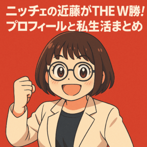 ニッチェの近藤がTHE W優勝！プロフィールと私生活まとめ