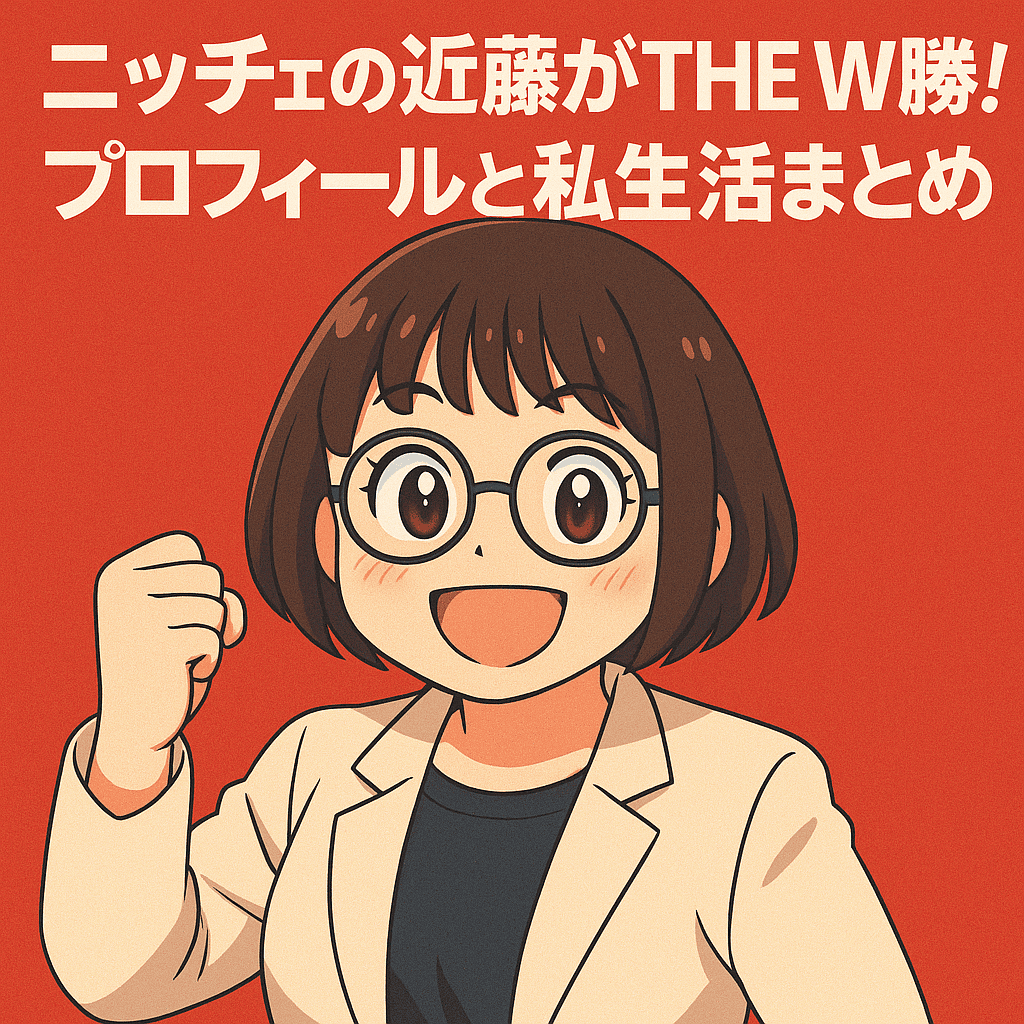 ニッチェの近藤がTHE W優勝!プロフィールと私生活まとめ