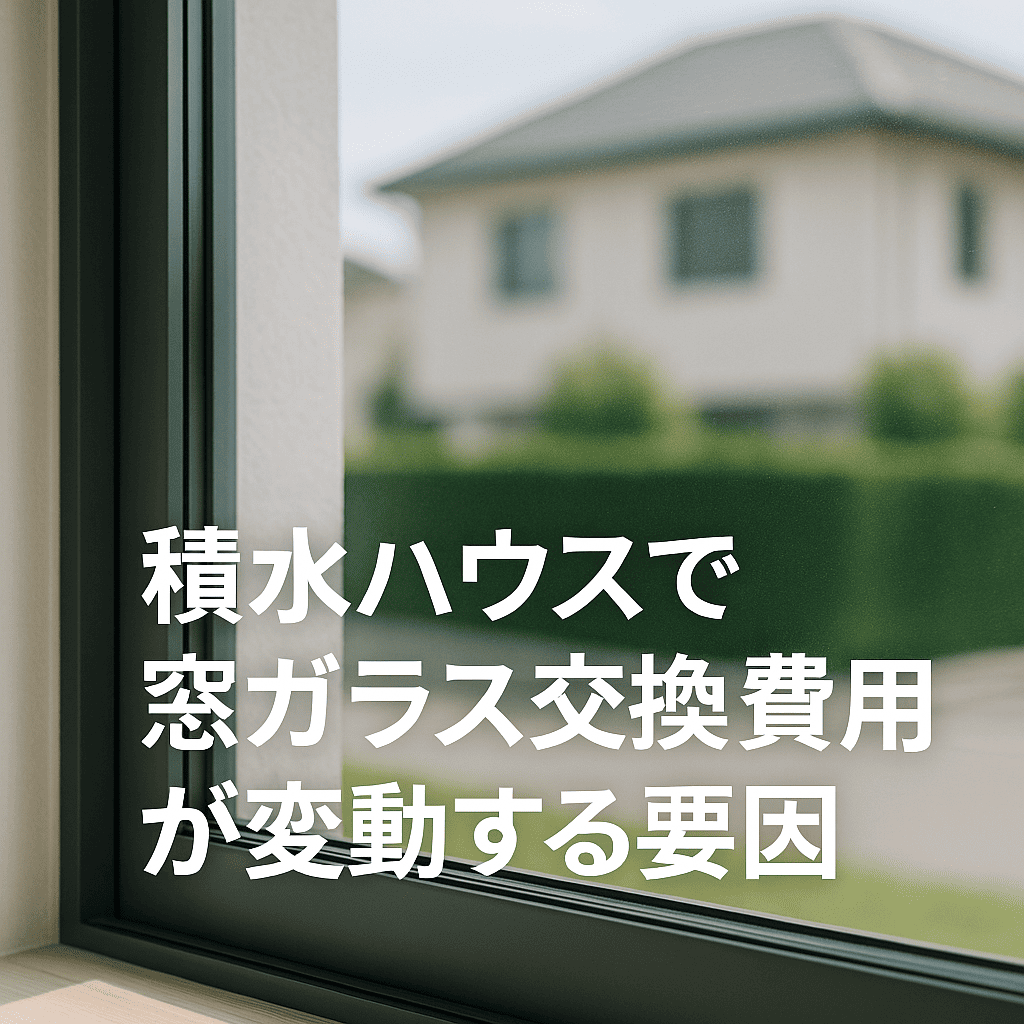 積水ハウス窓ガラス費用