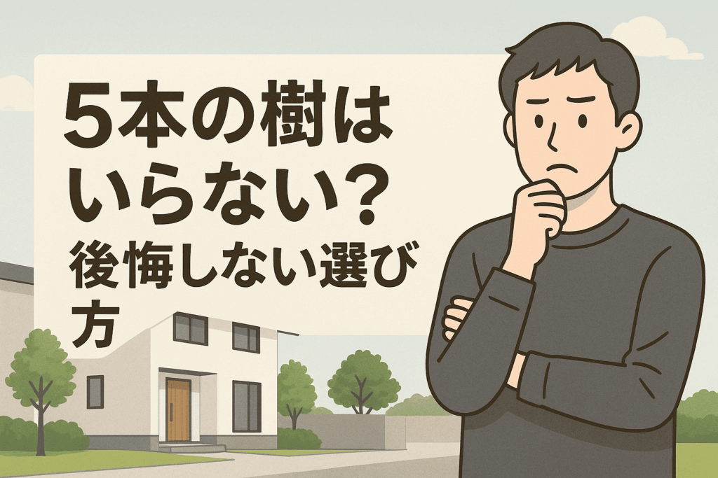 積水ハウス5本の樹はいらないと後悔する前に知るべき真実