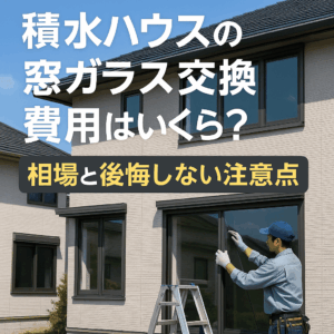 積水ハウスの窓ガラス交換費用はいくら？