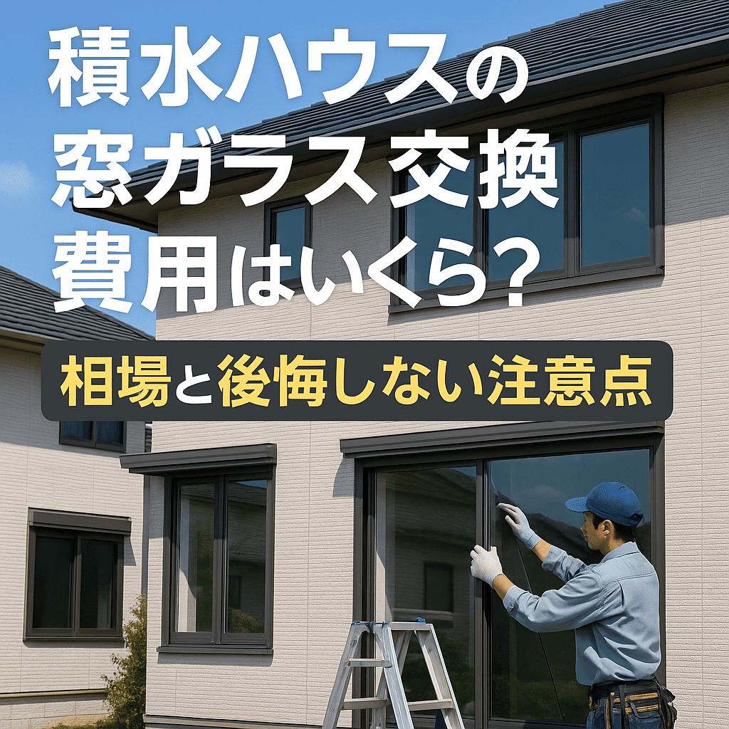 積水ハウスの窓ガラス交換費用はいくら?