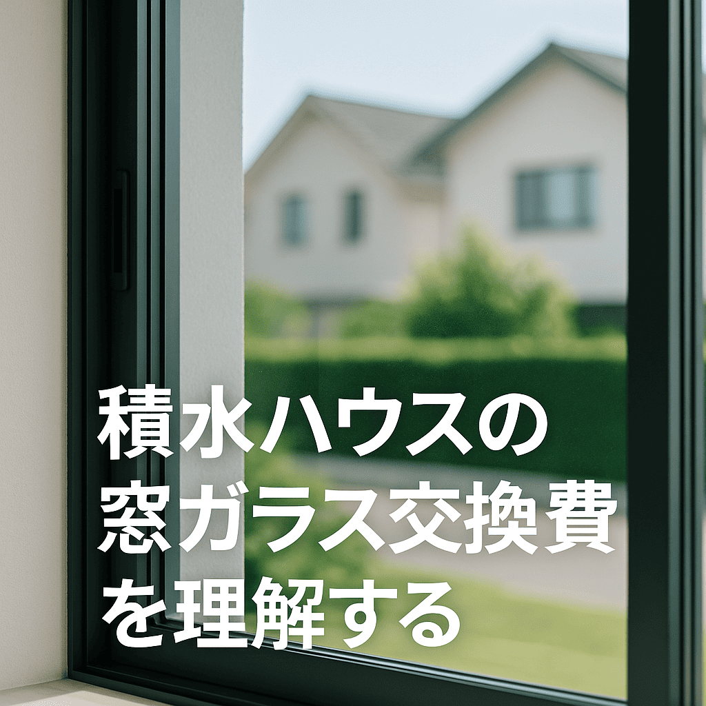 積水ハウスの窓ガラス交換費用