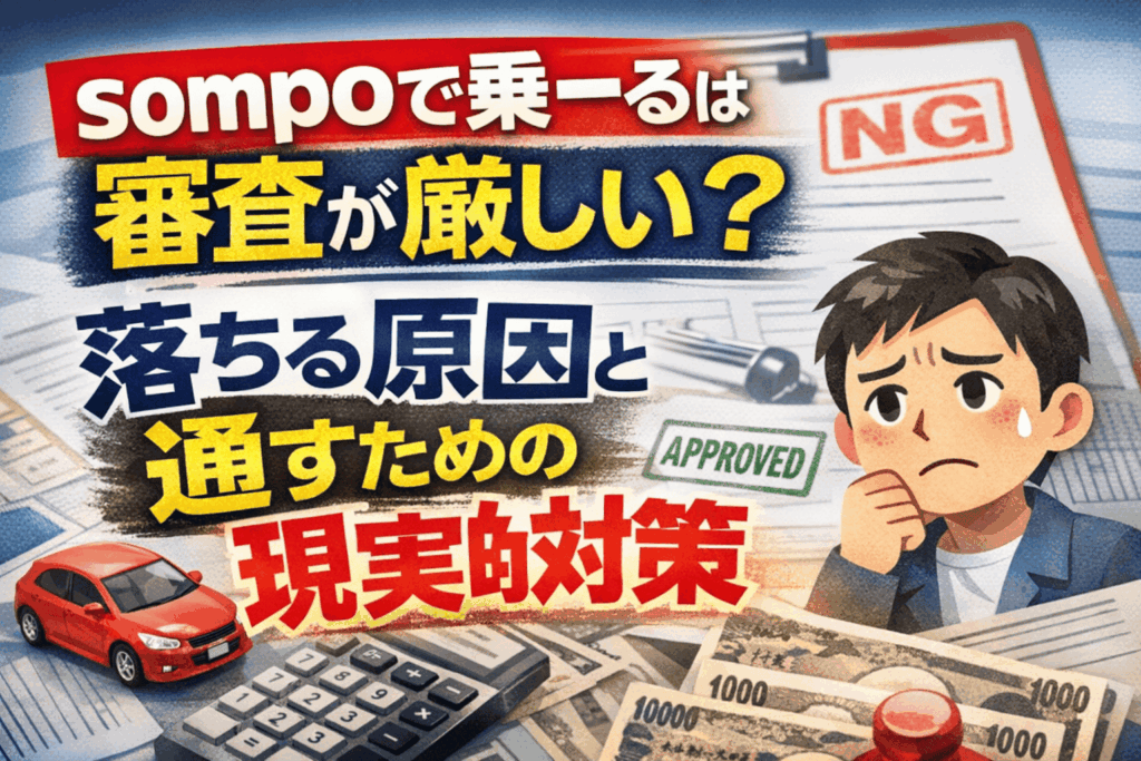 sompoで乗ーるは審査が厳しい