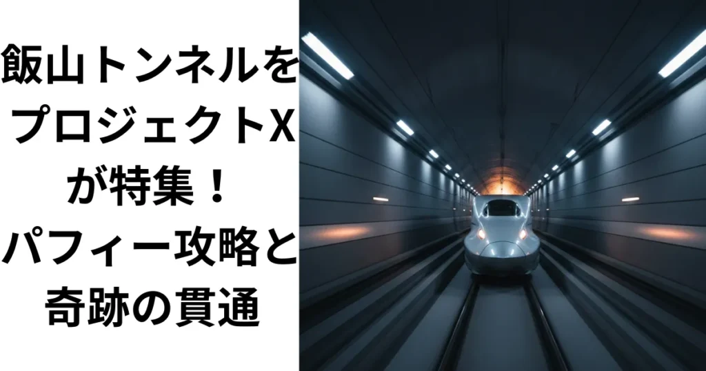 飯山トンネルをプロジェクトxが特集！パフィー攻略と奇跡の貫通の画像