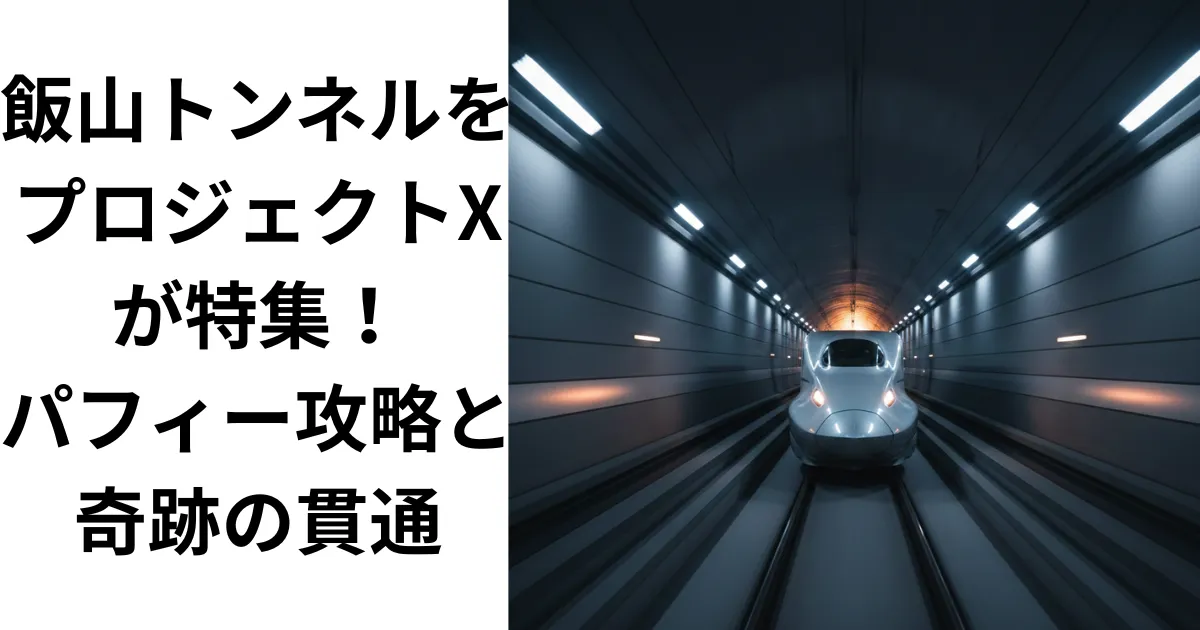 飯山トンネルをプロジェクトxが特集！パフィー攻略と奇跡の貫通の画像